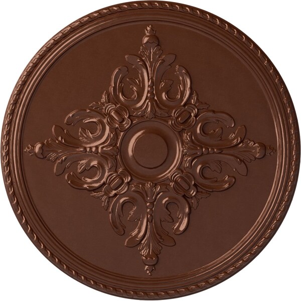 Ekena Millwork Milton Ceiling Medallion (Fits Canopies up to 7 7/8"), Hnd-Painted Copper Penny, 40 5/8"OD x 1 3/4"P CM40MICPS - main
